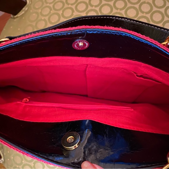 Red beach canvas summer bag - Picture 2 of 3